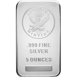 5 OZ SUNSHINE SILVER BAR