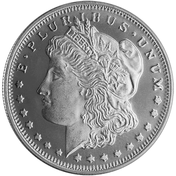 SILVER ROUNDS FRACTIONAL - 1/2 OZ SILVER ROUND MORGAN - .5SRDMORG