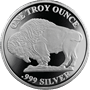 1 OZ SILVER ROUND BUFFALO ASAHI MINT