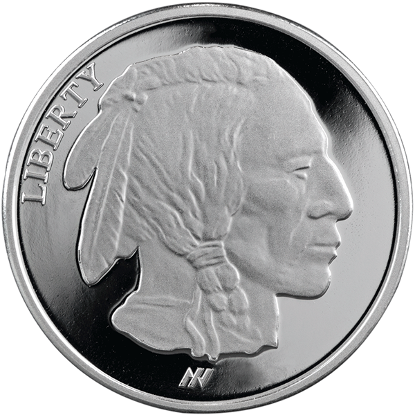 1 OZ SILVER ROUND BUFFALO ASAHI MINT