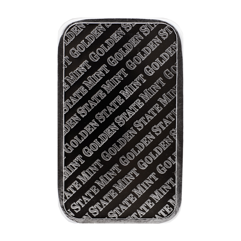 5 OZ SILVER BAR GOLDEN STATE MINT