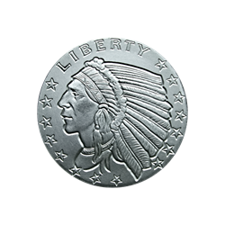 Golden State Mint Incuse Indian 1/2 oz .999 Silver Round