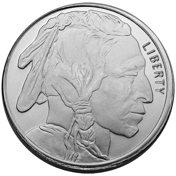 SILVER ROUNDS FRACTIONAL - 1/2 OZ SILVER ROUND BUFFALO - .5SRDBUFF