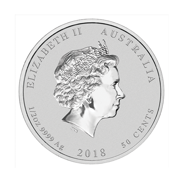 AUSTRALIAN SILVER - 2018 1/2 OZ PERTH SILVER DOG - .5SPDO18