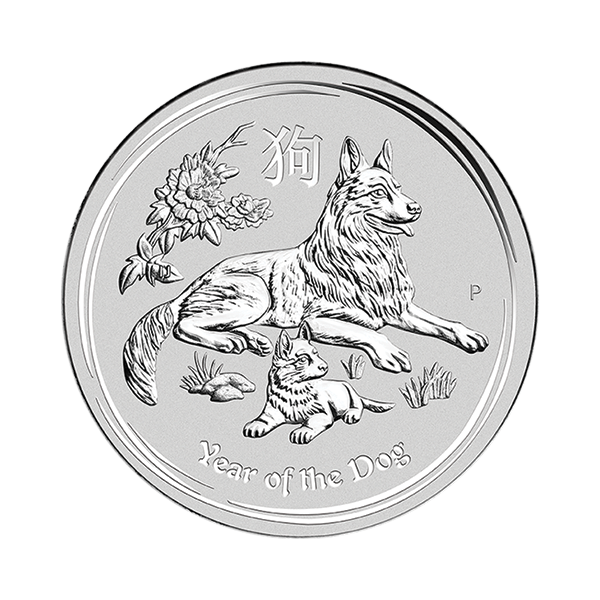 AUSTRALIAN SILVER - 2018 1/2 OZ PERTH SILVER DOG - .5SPDO18