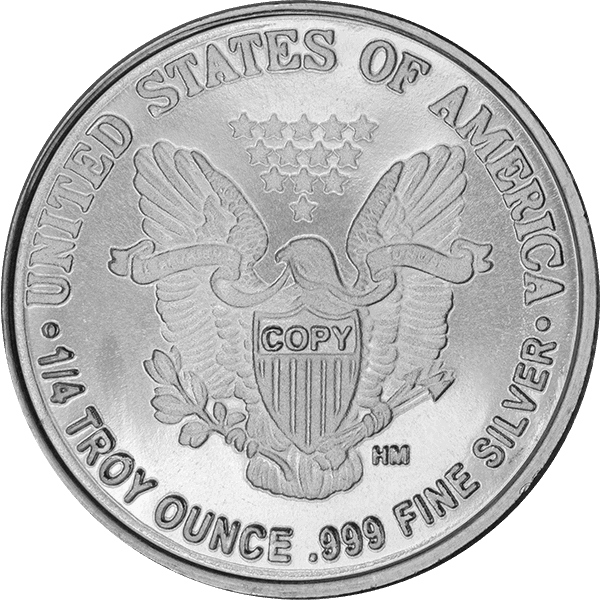 SILVER ROUNDS FRACTIONAL - 1/4 OZ SILVER ROUND WALKING LIBERTY - .25SRDWL
