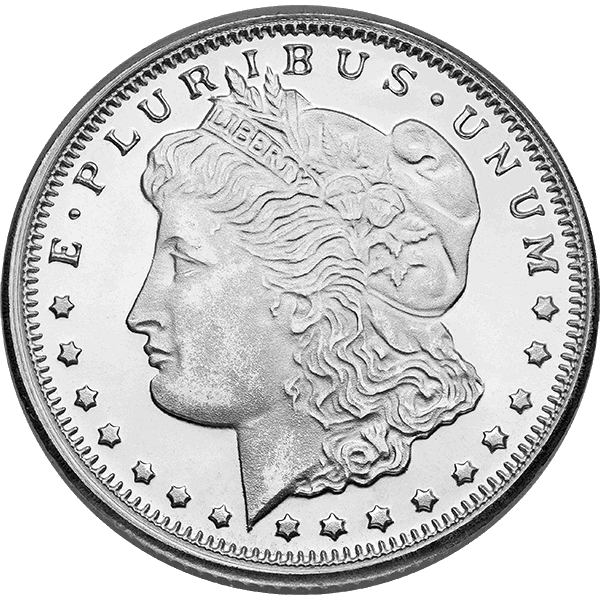 SILVER ROUNDS FRACTIONAL - 1/4 OZ SILVER ROUND MORGAN - .25SRDMORG