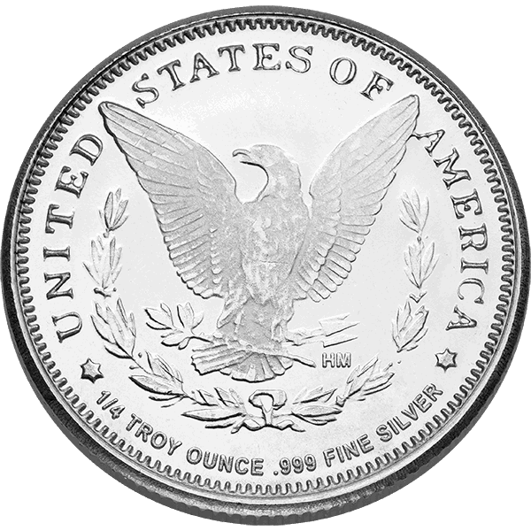 SILVER ROUNDS FRACTIONAL - 1/4 OZ SILVER ROUND MORGAN - .25SRDMORG
