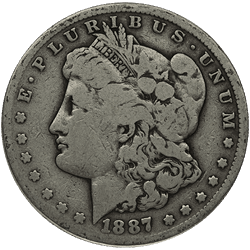 AMERICAN SILVER MORGAN DOLLAR ALMOST GOOD