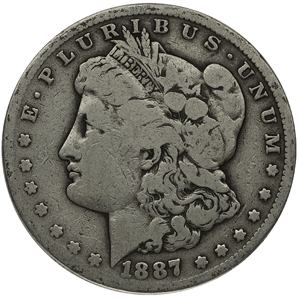 AMERICAN SILVER MORGAN DOLLAR ALMOST GOOD