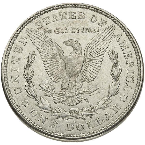 1921 AMERICAN SILVER MORGAN DOLLAR AU