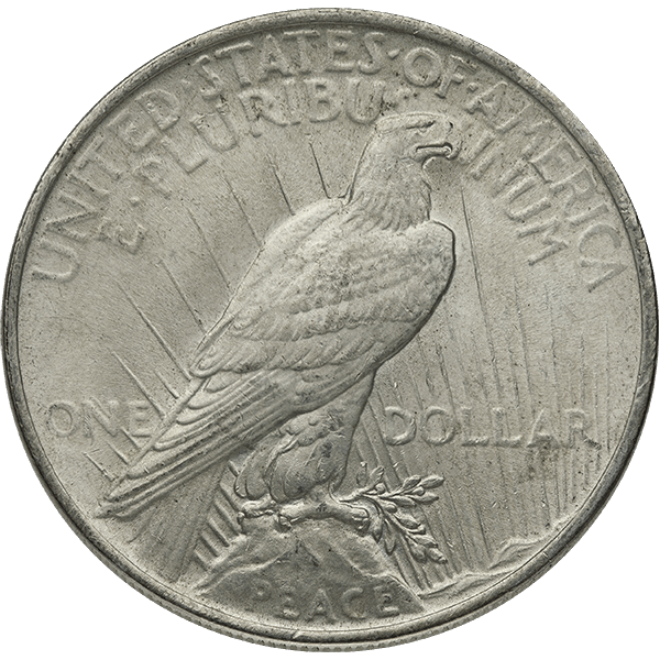 AMERICAN SILVER PEACE DOLLAR AU
