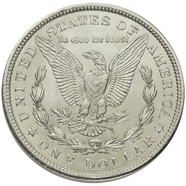 SILVER DOLLARS - 1921 AMERICAN SILVER MORGAN DOLLAR BU - RBUMORG1921
