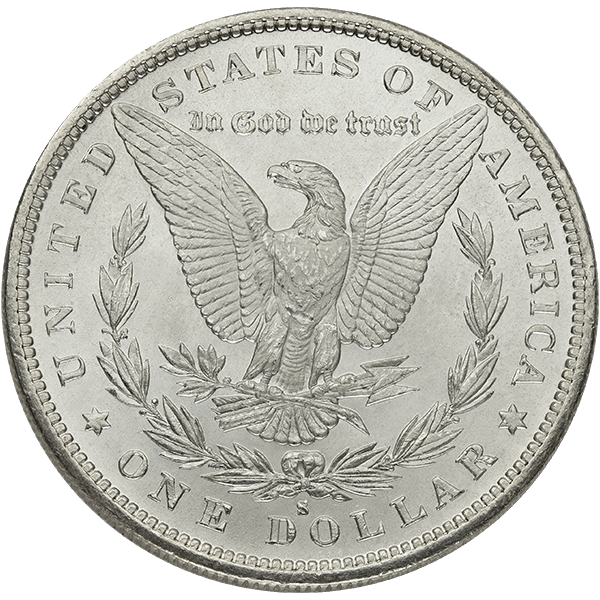SILVER DOLLARS - AMERICAN SILVER MORGAN DOLLAR BU - RBUMORG