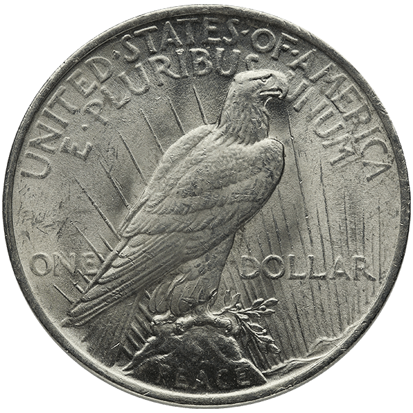 AMERICAN SILVER PEACE DOLLAR BU