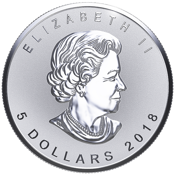 CANADIAN SILVER - 2018 1 OZ CANADIAN SILVER MAPLE LEAF DOG PRIVY - 1SMLDO18
