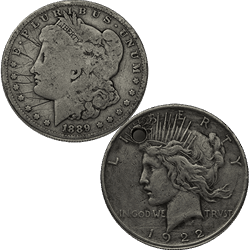 AMERICAN SILVER DOLLAR - DAMAGED