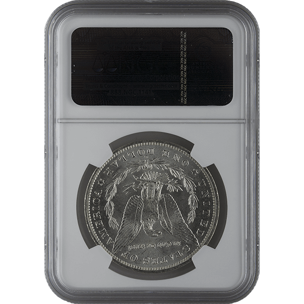 SILVER DOLLARS - 1878-1904 AMERICAN SILVER MORGAN DOLLAR NGC64 - RMORG$NGC64