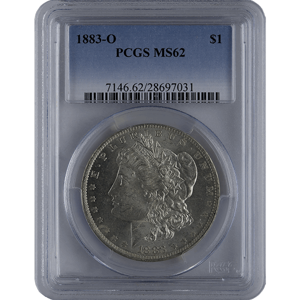 SILVER DOLLARS - 1878-1921 AMERICAN SILVER MORGAN DOLLAR PCGS62 - RMORG$PCGS62