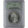 1878-1921 AMERICAN SILVER MORGAN DOLLAR PCGS66