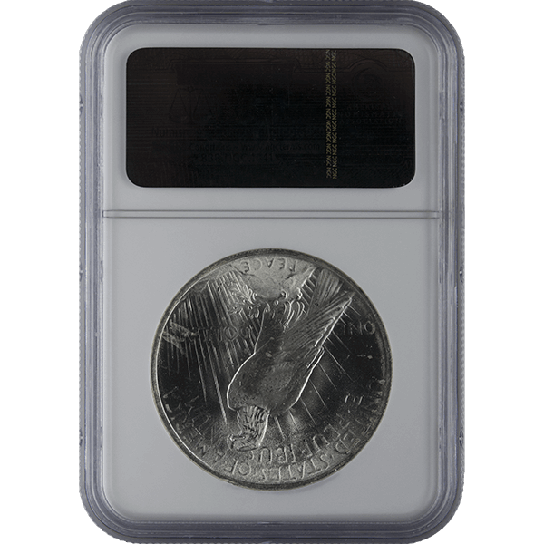 1921-1935 AMERICAN SILVER PEACE DOLLAR NGC64