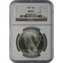 1921-1935 AMERICAN SILVER PEACE DOLLAR NGC65