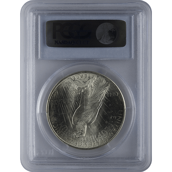 1921-1935 AMERICAN SILVER PEACE DOLLAR PCGS63