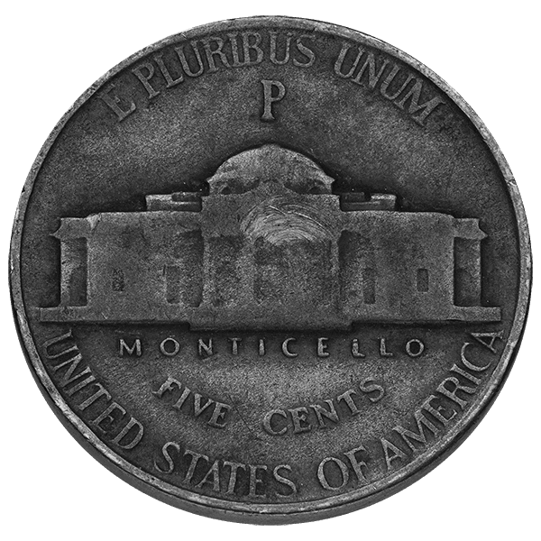 WAR NICKEL (MEASURED IN PIECES)