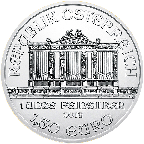 AUSTRIAN SILVER PHILHARMONIC - 2018 1 OZ AUSTRIAN SILVER PHILHARMONIC - 1SPH18