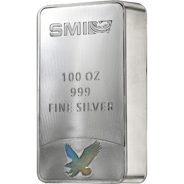 SILVER BARS 100 OZ - 100 OZ SILVER BAR SUNSHINE MERCURY - 100SBSSM