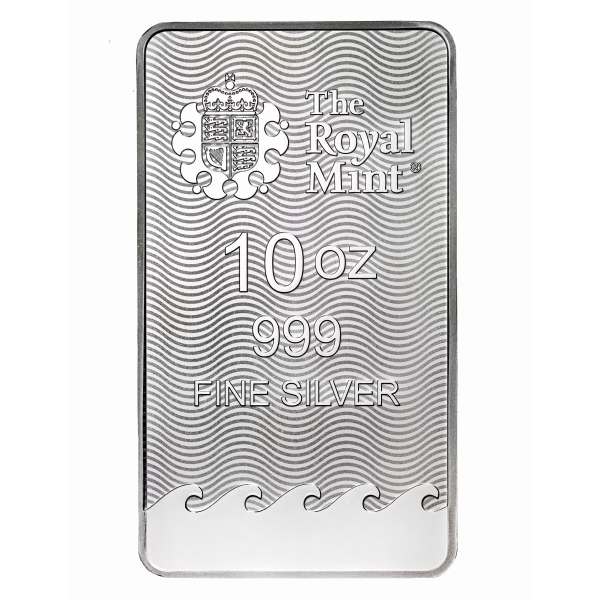 SILVER BARS 10 OZ - 10 OZ SILVER BAR ROYAL MINT BRITANNIA - 10SBBR