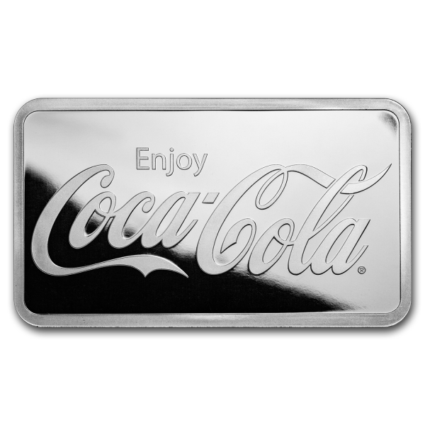 SILVER BARS 10 OZ - 10 OZ SILVER BAR COCA COLA - 10SBCC