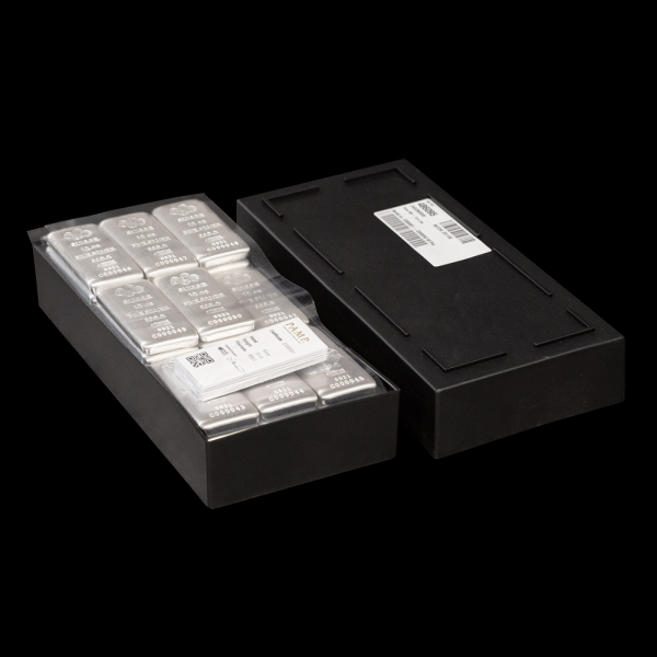 SILVER BARS 10 OZ - 10 OZ SILVER BAR PAMP - 10SBPA
