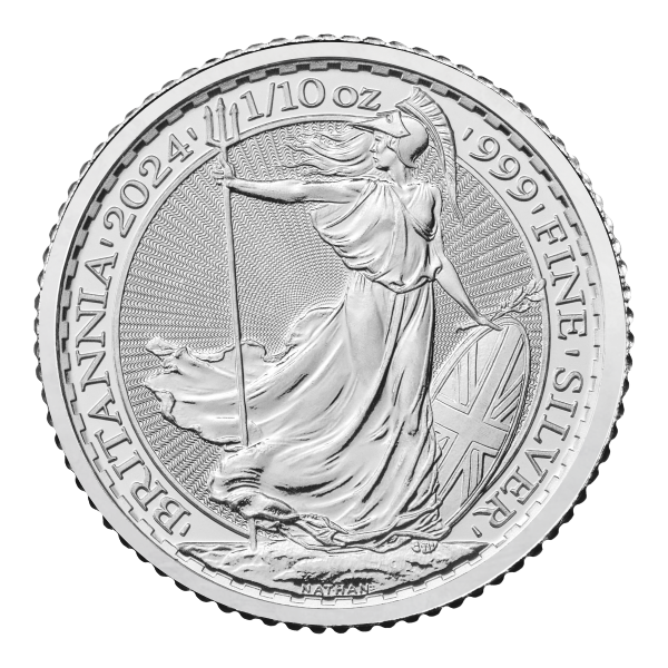 BRITISH SILVER - 2024 1/10 OZ GREAT BRITAIN SILVER BRITANNIA - .1SBR24