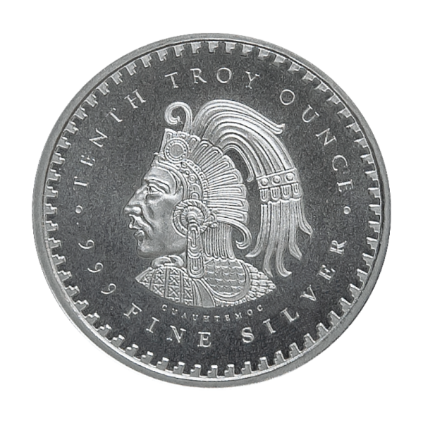 1/2 OZ SILVER ROUND AZTEC CALENDAR