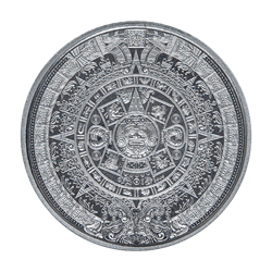 1/2 OZ SILVER ROUND AZTEC CALENDAR