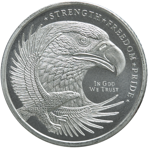 SILVER ROUNDS FRACTIONAL - 1/10 OZ SILVER ROUND EAGLE GOLDEN STATE MINT - .1SRDEAGSM