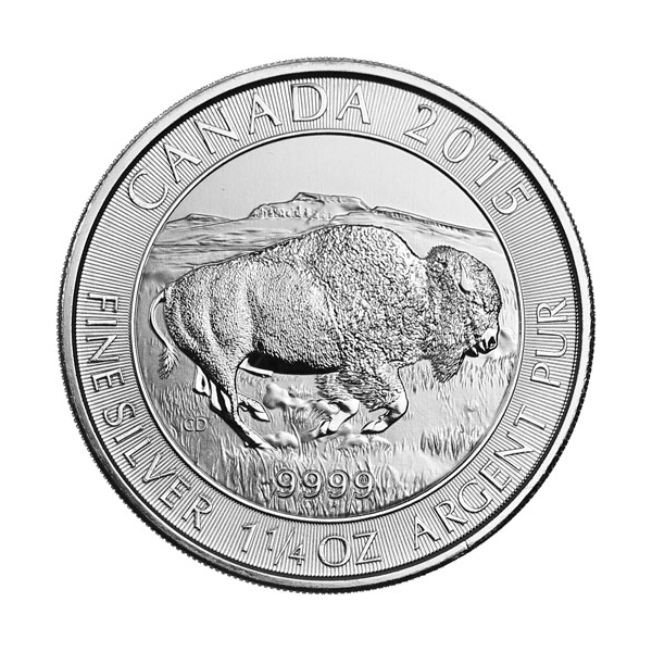 CANADIAN SILVER - 1.25 OZ CANADIAN SILVER BUFFALO - YEAR VARIES - 1.25SBU