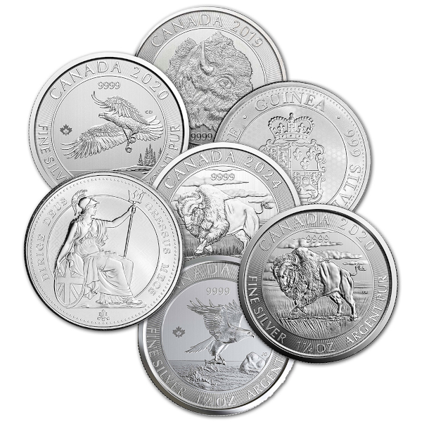 WORLD SILVER - 1.25 OZ SILVER SOVEREIGN MINT COINS MISC TYPE - 1.25SC