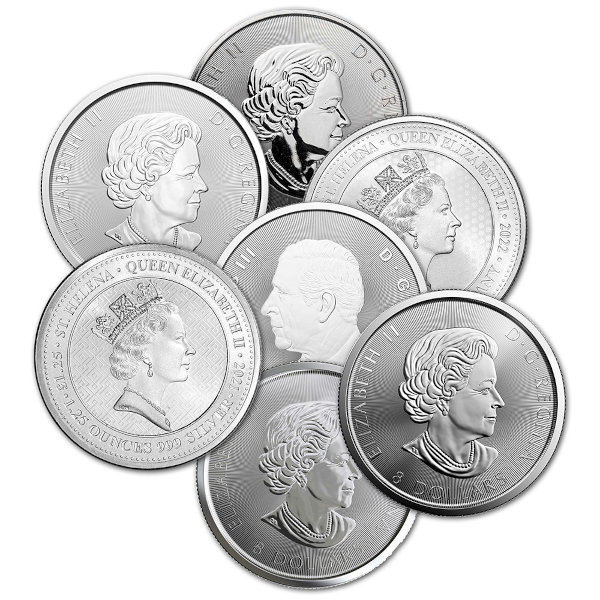 WORLD SILVER - 1.25 OZ SILVER SOVEREIGN MINT COINS MISC TYPE - 1.25SC