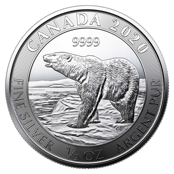 CANADIAN SILVER - 1/2 OZ CANADIAN SILVER POLAR BEAR - .5SPO