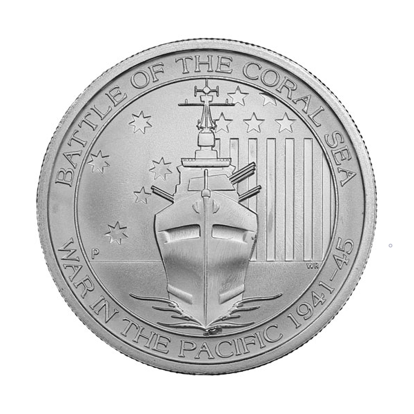 AUSTRALIAN SILVER - 1/2 OZ AUSTRALIAN SILVER WAR IN PACIFIC - YEAR VARIES - .5SWIP