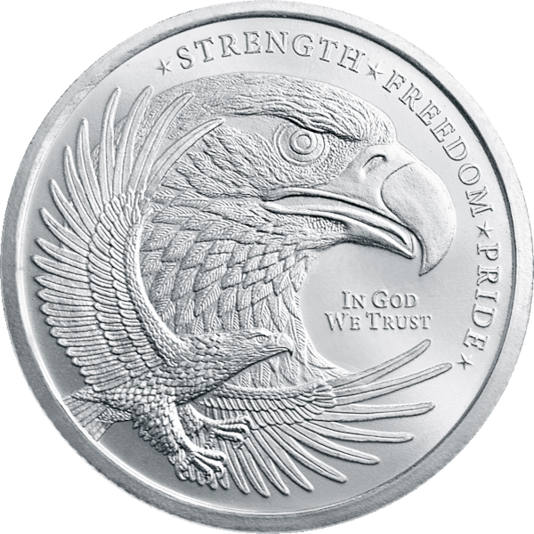 SILVER ROUNDS FRACTIONAL - 1/4 OZ SILVER ROUND EAGLE GOLDEN STATE MINT - .25SRDEAGSM