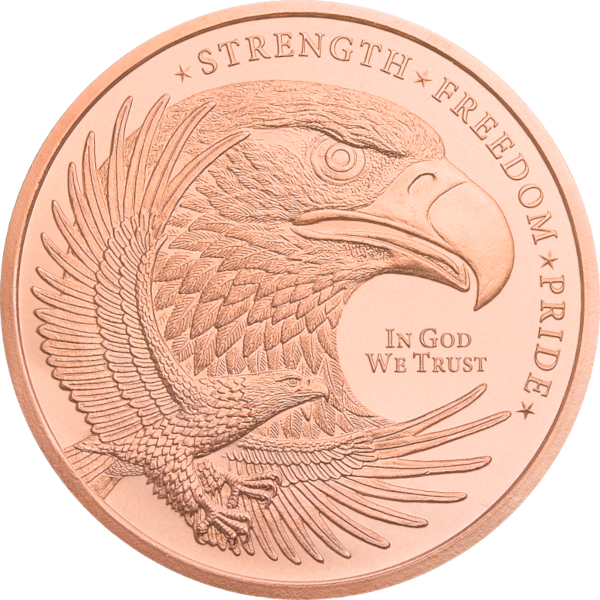 COPPER - 1 OZ COPPER ROUND EAGLE - 1CRDEA