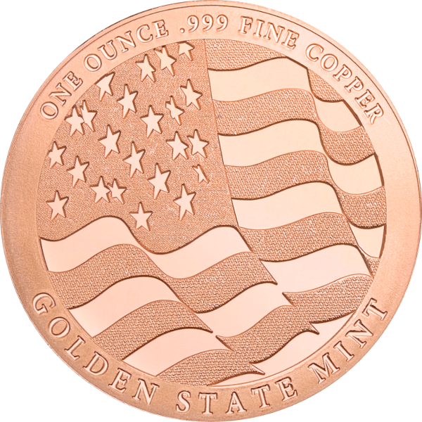 COPPER - 1 OZ COPPER ROUND EAGLE - 1CRDEA