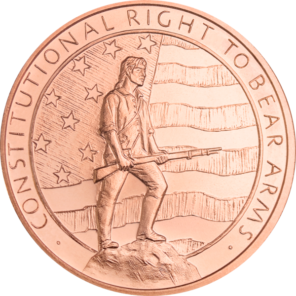 COPPER - 1 OZ COPPER ROUND SECOND AMENDMENT - 1CRDSE
