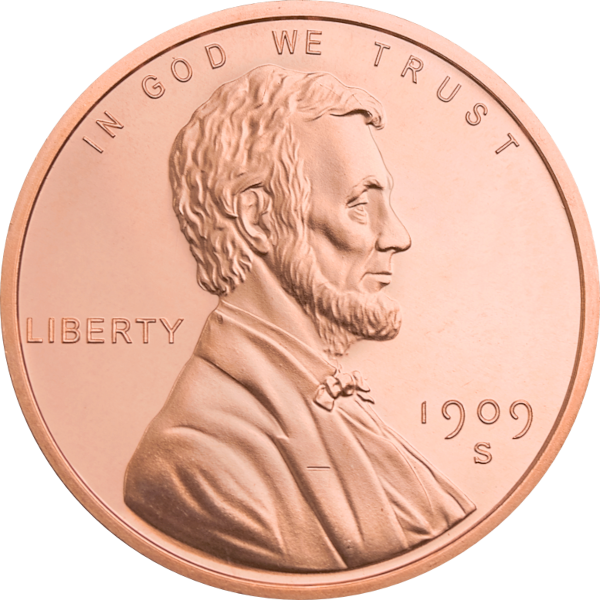 COPPER - 1 OZ COPPER ROUND WHEAT CENT - 1CRDWH