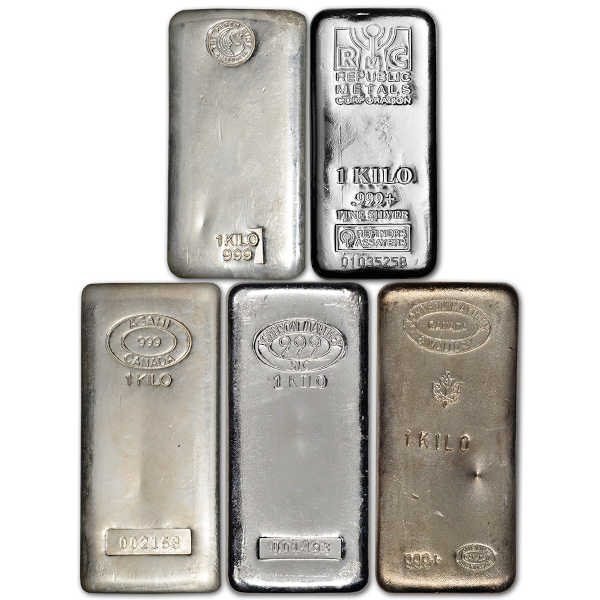 SILVER BARS KILO - KILO SILVER BAR OUR CHOICE BRAND - 1KILOAG