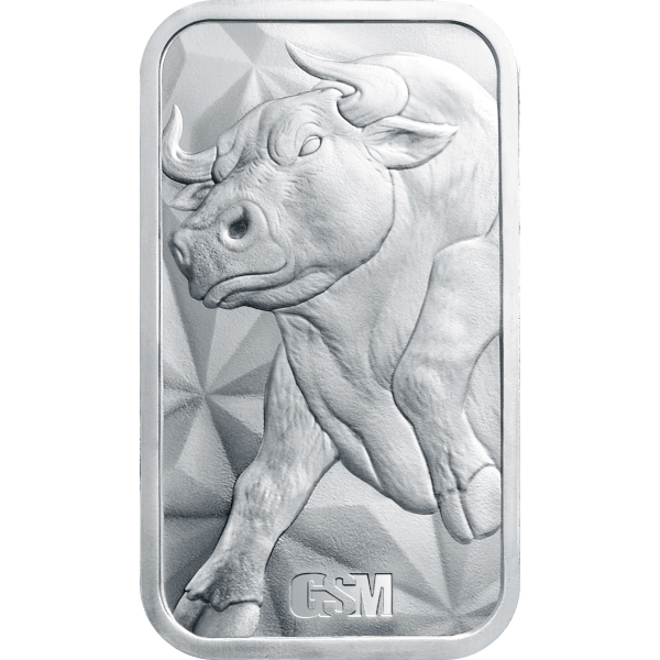SILVER BARS 1 OZ - 1 OZ SILVER BAR BULL AND BEAR GOLDEN STATE MINT - 1SBBBGSM