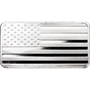 1 OZ SILVER BAR FLAG HIGHLAND MINT